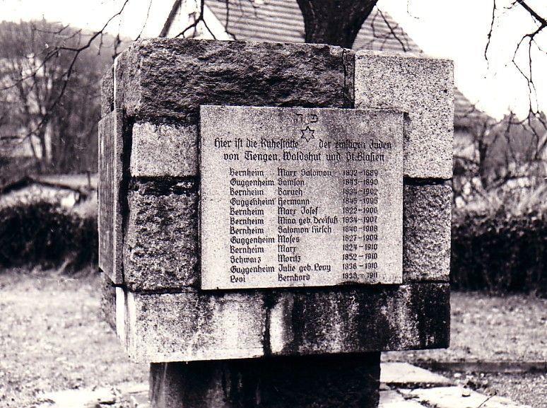 Der jüdische Friedhof in Tiengen (Stadt WaldshutTiengen, Kreis